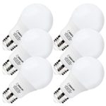 LOHAS® LED Light Bulbs 60 Watt Equivalent, 5000K Daylight White 9W LED Bulbs for Home, Medium Screw Base (E26), 240 Degree Beam Angle LED Home Lighting (Pack of 6)