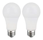 TCP New 60 Watt Equivalent 2-Pack, A19 LED Light Bulbs, Dimmable Daylight White, RLA6050D2