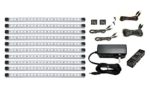 Super Bright LED Under Cabinet Lighting-Set of 10 Panels, 1 Power Supply, 1 Switch! Cool White- Dimmer Switch Option Available (See Items #4864 and #4845)