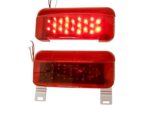 Gizmo Supply LED RV Camper Trailer Stop Turn Brake Tail Lights / License Light / White Base