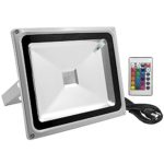Floodoor RGB LED Flood Light,30W US 3 Prong Plug,Remote Control,16 Colors 4 Models Switchable,Memory Function,Outdoor Advertising Housing Decoration Landscape Garden