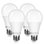 LE 100W Bulbs Equivalent, 15W A21 E26 LED Bulbs, 1500lm, 200° Beam Angle, 5000K Daylight White, LED Light Bulbs, Pack of 4 Units