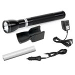 Maglite RL1019 LED Rechargeable Flashlight System with 120V Converter & 12V DC Auto Adapter, Black