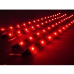 AGPtek® 4x 30cm LED Car Flexible Waterproof Light Strip Red