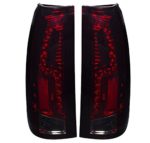 Smoke Red Lens LED Replacement Tail Lights For Chevy C/K 1500 2500 3500