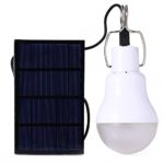 LightMe 2016 Newest Portable 15W 130LM Solar Powered Led Bulb Light Outdoor Solar Energy Lamp Lighting for Hiking Fishing Camping Tent(White-1)