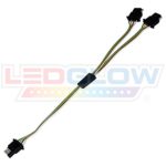 LEDGlow Flat 4 Pin Y-Splitter Adapter Trailer Harness for LED Tailgate Light Bars