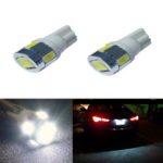 JDM ASTAR Extremely Bright 5730 SMD 194 168 175 2825 W5W T10 LED Bulbs,Xenon White （Only used for interior or license plate light）