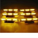 Orion Motor Tech 54 Yellow AMBER LED Emergency Warning Strobe Lights Bars Car Deck Dash Grille