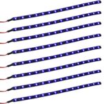 E Support Blue 12v 15 Led 30cm Car Flexible Waterproof Underbody Light Strip Pack of 10