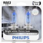 Philips 9003 CrystalVision Ultra Upgrade Headlight Bulb, 2 Pack