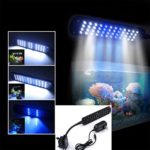 48 LED 2 Mode Fish Tank Aquarium Plant Grow Clip White Blue Light Lamp