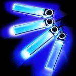 Zone Tech Auto Interior LED Atmosphere Lights – 4in1 12V Premium Quality Car Interior Blue LED Atmosphere Lights Floor Decoration Lamp