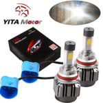 YITAMOTOR 9007 HB5 LED Headlight Kit 120w 12000lm 4 Side COB Headlight Dual Beam High Low LED Kit 6000K Super White Replace for Halogen or HID Bulbs