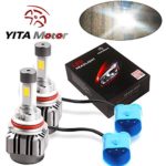 YITAMOTOR 9004 HB1 LED Headlight Kit 4 Side COB High Low Dual Beam LED Kit 120w White 6000k 12000lm Replace for Halogen or HID Bulbs