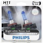 Philips H11 CrystalVision Ultra Upgrade Headlight Bulb, 2 Pack