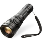 Elite Tactical Pro 200 Series Tactical Flashlight – Best, Brightest & Most Powerful 1000 Lumen Military Grade Rechargeable LED CREE Searchlight w/ Zoom For Self & Home Defense – Waterproof Torch