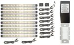 LED Hardwire Kitchen light Kit | 10 Panels | Dimmable LED system included | Warm White ~3000 K | Pro Series Panels| Inspired LED |Ambient LED lighting | 40W Magnitude Electronic Dimmable Transformer | Lutron Wall Dimmer