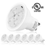GU10 LED Bulbs 40W Equivalent, SHINE HAI 4000K Daylight White UL-Listed Spotlight Bulb GU10 Base, Led Light Bulbs, 120V, 3 Years Warranty, Pack of 6