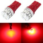 Alla 194 168 2825 175 W5W 158 161 192 T10 Wedge Super Bright High Power 3014 18-SMD LED Lights Bulbs for License Plate Interior Map Dome Door Courtesy Trunk Cargo Area Exterior Side Marker Light (Red)