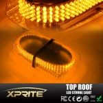 Xprite Amber 240 LED Law Enforcement Emergency Hazard Warning LED Mini Bar Strobe Light with Magnetic Base