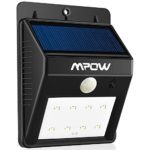 Mpow Bright Solar Power Outdoor LED Light Motion Activated Light for Garden Patio Path Pool Lighting