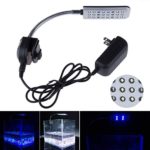 Mingdak® LED Aquarium Clip Light Lamp Kit for Fish Tanks,24 Leds Light,white & Blue Color Lighting
