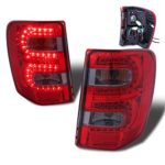 SPPC Red/Smoke LED Tail Lights For Jeep Grand Cherokee – Passenger and Driver Side