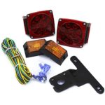 XtremepowerUS 12 Volt LED Submersible Universal Mount Combination Trailer Tail Lights Kit
