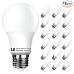 LE 18 Pack A19 LED Bulbs, 60W Incandescent Bulb Equivalent, 10W E26 Bulb , 2700K Warm White, Not Dimmable, 810lm, 240° Flood Beam, Medium Screw, LED Light Bulbs for Home