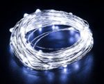 WishWorld Starry String Lights, 33ft 100 LED Fairy Copper Wire Rope Lights Seasonal Decorative Lighting for Indoor Outdoor Decor, Garden, Holiday, Wedding, Party Decorations, Waterproof(Cool White)