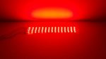 4 pack RED Super Bright 5050 LED Strips – 15 LEDs Per Flexible Strip – 30cm long – 12V – Adhesive Backed