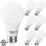 6 Pack 6W UL-listed A19 LED Bulb, 40W Equivalent, 2700K Soft White, E26 Medium Base, 470lm 110V for General Lighting, Non-dimmable
