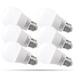 LOHAS LED A19 Light Bulbs, 9W(60 Watt Equivalent) Light Bulbs, 2700k Warm White(Soft White) LED Replacement Bulbs, Medium Screw Base (E26), 240 Degree Beam Angle LED Home Lighting (Pack of 6)