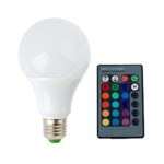 SUPERNIGHT E27/E26 9W RGB LED Light Bulb 16 Colors Changing Dimmable Multi Color LED Light with IR Remote Control for Home Decoration/Bar/Party/KTV Mood Lighting