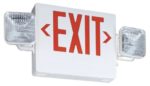 Lithonia Lighting ECR LED M6 Contractor Select Thermoplastic LED Emergency Exit Sign & Light Fixture with Red Letters