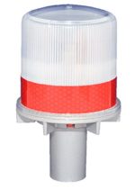 S4L RED 1/2NM SOLAR FLASHING LED Marina Dock Barge Boat Safety Beacon Light