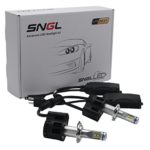 SNGL Super Bright LED Headlight Bulbs – Adjustable Focus Length Conversion Kit – H7 – 110w 10,400Lm 6000K Cool White – 2 Yr Warranty