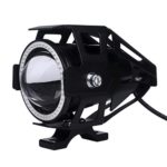 Ecosin Fashion U7 LED Motorcycle Light Headlight Spotlight Driving Fog Lamp 3 Modes 12-80V (Red)