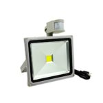 GLW 30W LED Motion Sensor Light, PIR Flood Light 6000k Cool White, Outdoor Waterproof Exterior Lamp with Plug