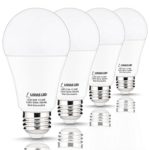 LOHAS LED Light Bulb 100 Watt Equivalent, A19 Bulb 13.5W, LED Lights Bulbs Daylight (5000K), 240 Degree Beam Angle, Medium Base E26 Light Bulbs, 1200Lm LED Lamps, LED Bulbs for LED Home (4 Pack)