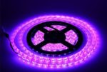 Lumcrissy 12V Flexible LED Strip Lights Waterproof 3528 SMD 5M 300LED 300 Units LEDs Light Strip (Purple)