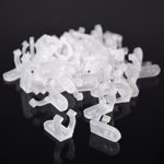 100pcs 1/2″ 13mm Clear PVC LED Rope Light Holder Wall Mounting Clips Accessories Standard Size
