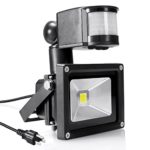 Warmoon LYD-FL-GY01 10W Daylight White Motion Sensor Waterproof Flood Light