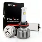 OCCER LED Headlight Bulbs w/ Clear Conversion Kit – H11 (H8, H9) – 80w 7,200Lm 6K Cool White CREE – 2 Yr Warranty