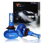Vplus X Series LED Headlight Bulbs w/ Clear Arc-Beam Kit – 9005 HB3 72W 8,000LM 6500K White Seoul w/ No Fan All in One Headlamp LED Conversion Replace HID & Halogen – 2 Yr Warranty – (2pcs/set)