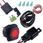 Nilight Off Road ATV Jeep LED Light Bar Wiring Harness Kit 12V/40A Relay On/off Switch ,ONE Year Replacement