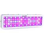 Global Star G(SWL)100x6W Plus Horticulture 600W LED Grow Light Full Spectrum for Indoor Grow Tent Plant Growing, One Switch for Leaf, Another for Flowering (White)