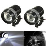 KATUR 2x 30W Black Shell External Waterproof U3 Motorcycle LED Driving Headlight fog Spot Light