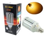 Bonlux Medium Screw Socket E26 LED Light Bulb 85-265v Ac 25w Warm White 3000k LED Corn Light for Garden Street Path Lighting Highbay LED Retrofit Bulb (25 Watts)